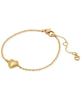 Kate Spade New York Gold-Tone Heart Charm Link Bracelet