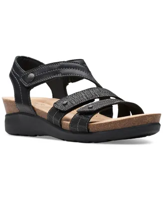 Clarks Women's Calenne Clara Strappy Wedge Sandals