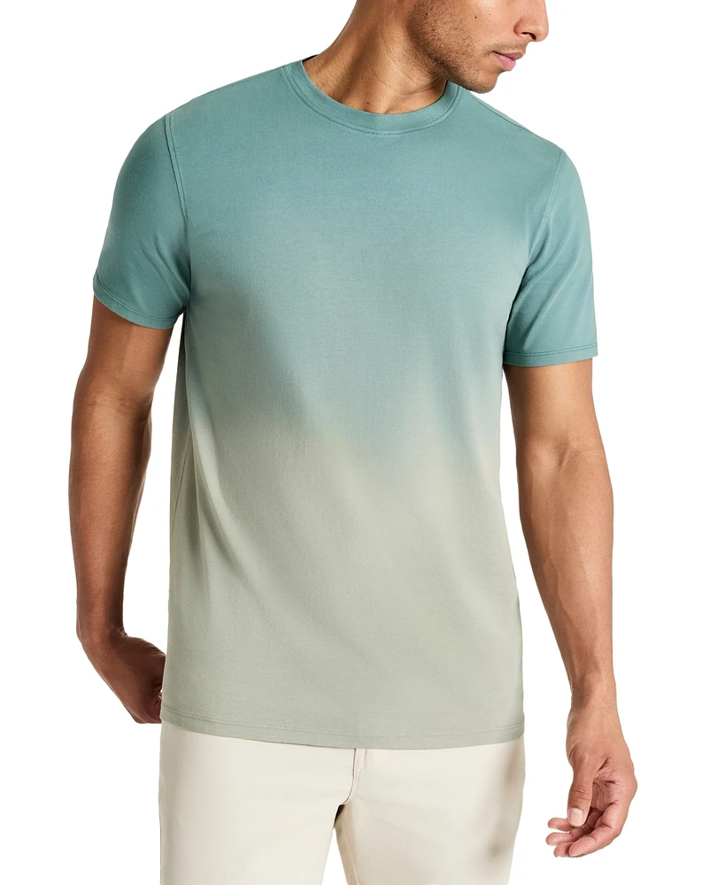 Kenneth Cole Men's 4-Way Stretch Dip-Dyed T-Shirt