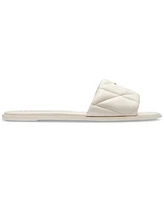 Coach Women's Holly Quilted Puffy "C" Slide Flat Sandals