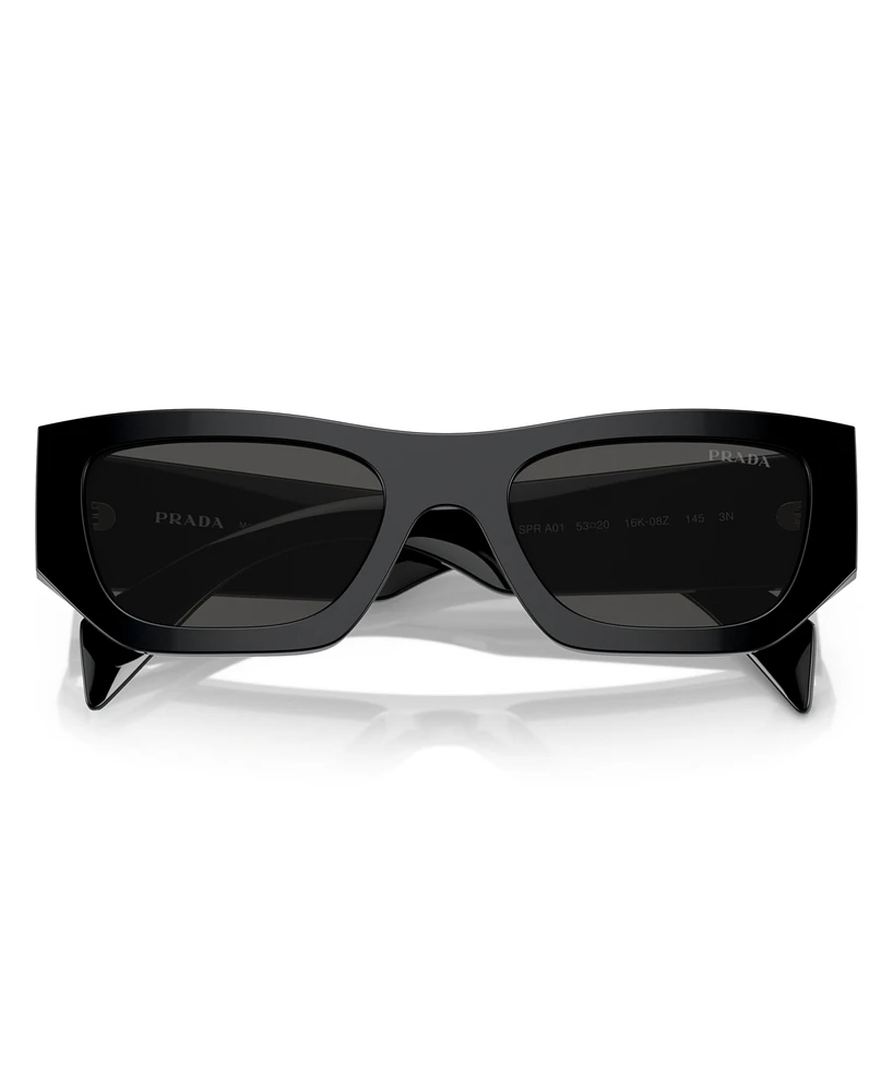 Prada Rectangular Unisex Sunglasses, Pr A01S