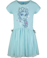 Frozen Disney Elsa Girls French Terry Dress Toddler| Child
