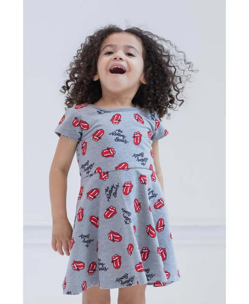 Rolling Stones Toddler Girls French Terry Skater Dress to