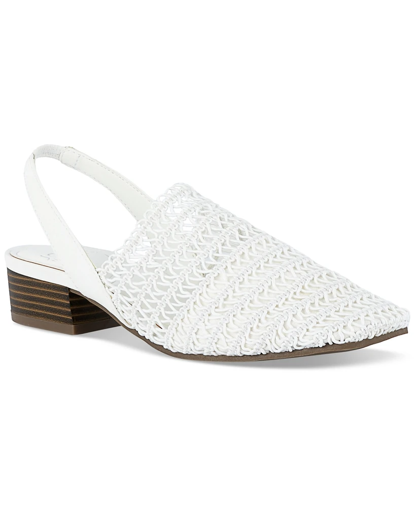 Jones New York Women's Carolton Woven Slingback Flats