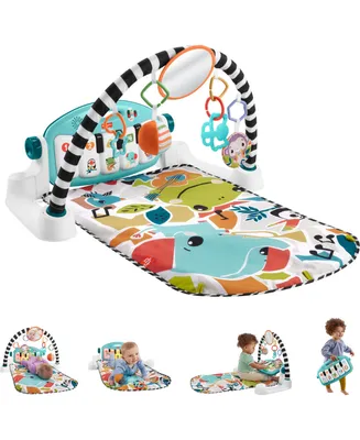 Fisher Price Glow and Grow Kick Play Piano Gym Baby Playmat with Musical Learning Toy