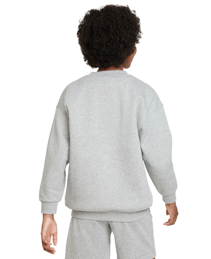 Nike Big Girls Sportswear Club Fleece Oversized-Fit Sweatshirt
