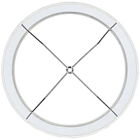 White Tall Linen Medium Drum Lamp Shade 14" Top x 14" Bottom x 15" High (Spider) Fully Assembled Replacement with Harp and Finial for Table Lamps