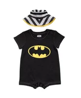 Batman Baby Boys Romper and Sunhat