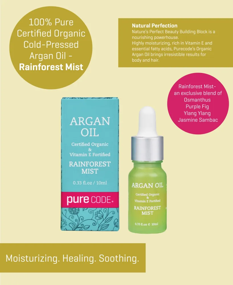 Purecode Argan Oil Rainforest Mist, 0.33 oz.