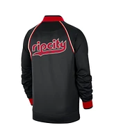 Men's Nike Black Portland Trail Blazers 2023/24 City Edition Authentic Showtime Performance Raglan Full-Zip Jacket