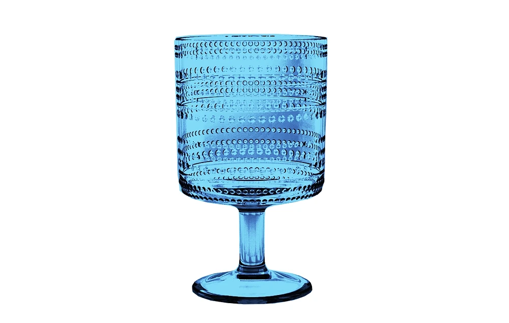 Abode Homewares Beaded Stacking Goblets 14.8 oz, Set of 6