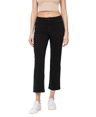 Vervet Women's High Rise Ankle Straight Jeans