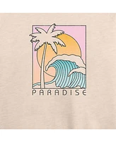 Hybrid Apparel Trendy Plus Paradise Graphic Short Sleeve T-shirt