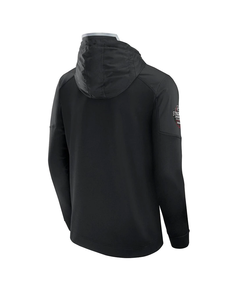 Men's Fanatics Black Philadelphia Flyers 2024 Nhl Stadium Series Authentic Pro Fleece Pullover Hoodie