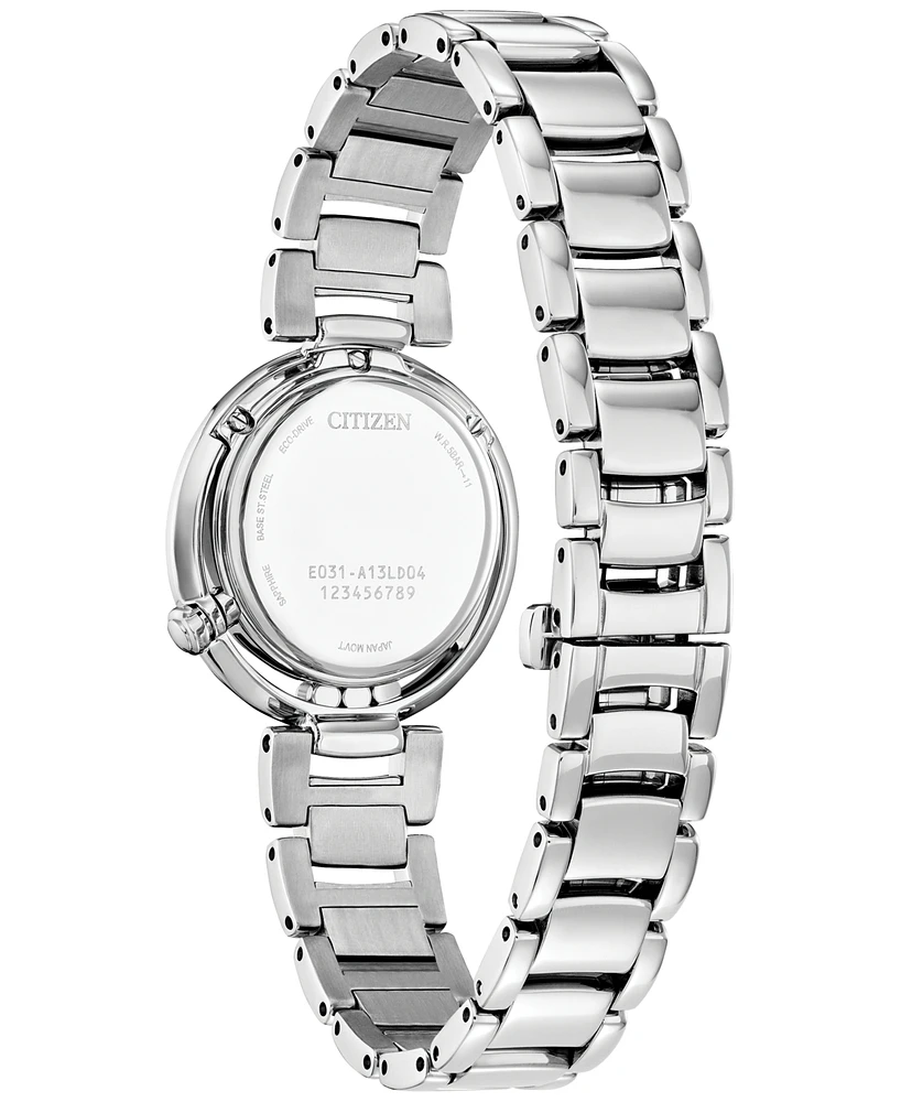Citizen Eco-Drive Women's Arcly Diamond (1/10 ct. t.w.) Stainless Steel Bracelet Watch 30mm