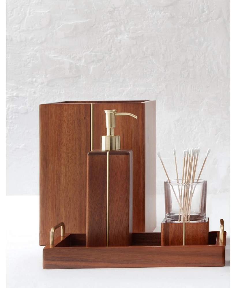 Cassadecor Soho Acacia Wood Soap/Lotion Dispenser