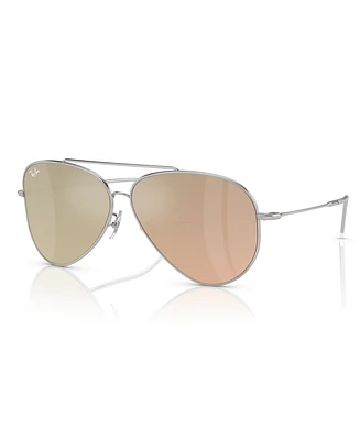 Ray-Ban Unisex Sunglasses, Aviator Reverse RBR0101S