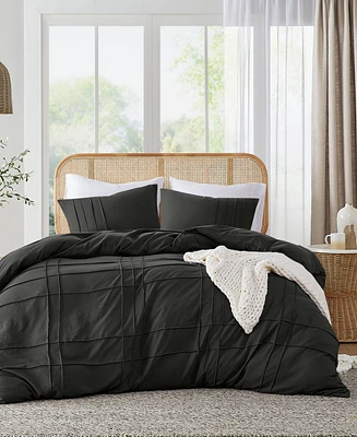510 Design Porter Washed Pleated 3-Pc. Duvet Cover Set