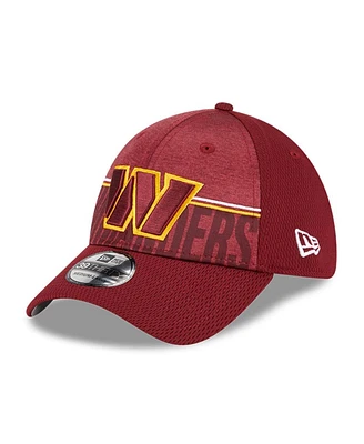 Men's New Era Burgundy Washington Commanders 2023 Nfl Training Camp 39THIRTY Flex Fit Hat