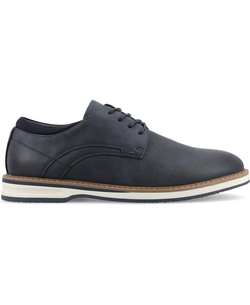 Vance Co. Men's Leon Tru Comfort Foam Lace-Up Casual Dress Shoes