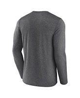 Men's Fanatics Heather Charcoal Brooklyn Nets Three-Point Play T-shirt