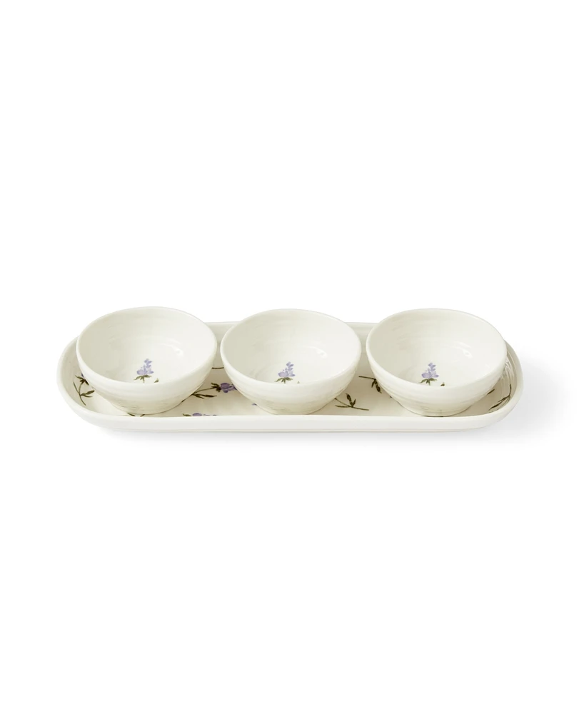 Portmeirion Sophie Conran Lavandula 4 Piece Bowl And Tray Set