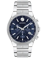 Movado Men's Swiss Chronograph Se Stainless Steel Bracelet Watch 42mm