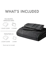 510 Design Porter Washed Pleated 3-Pc. Duvet Cover Set