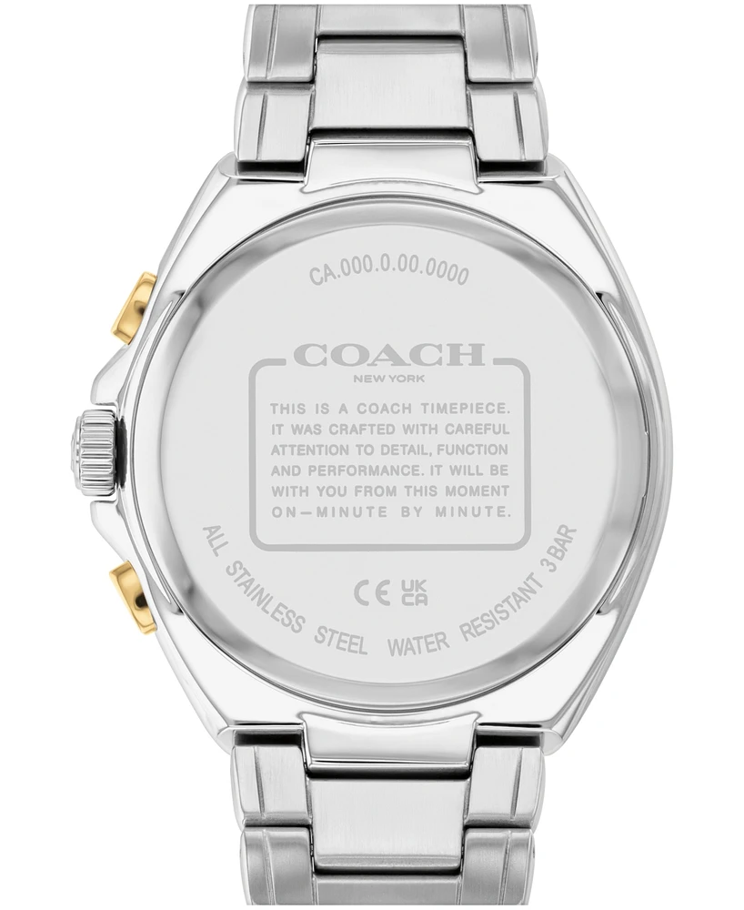 Coach Men's Jackson Two-Tone Stainless Steel Watch 45mm