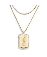 Women's Wear by Erin Andrews x Baublebar Philadelphia Phillies Dog Tag Necklace