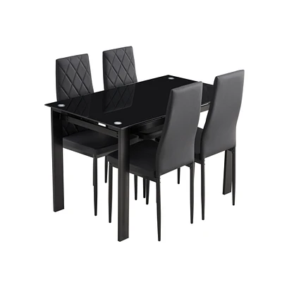 5-Piece Dining Table Set, Dining Table And Chair