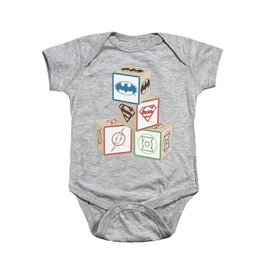 Justice League of America Baby Girls Baby-Girls Block Snapsuit