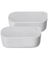 Caraway 2-Piece Dash Nonstick Glass Ramekin & Lid Set