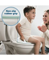 Potty Training Seat with Handles , Splash Guard, Non-Slip & Free Storage Hook - Unisex