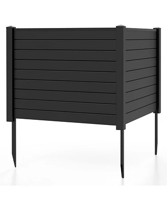 Outdoor Privacy Screens Fence Panels with Long Stakes Durable and Secure Garden or Patio Dividers