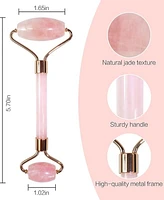 Lovery 2-Pc. Rose Quartz Facial Roller Gift Set