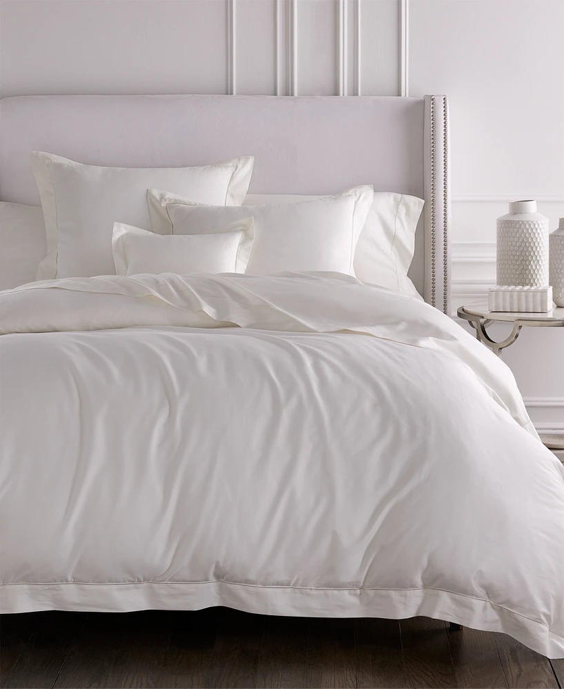 Sferra Fiona Woven Cotton Duvet Cover, Full/Queen