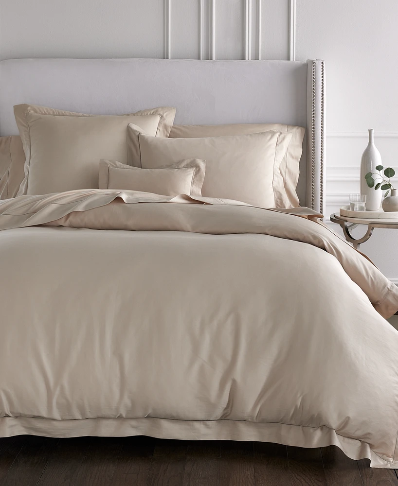 Sferra Fiona Woven Cotton Duvet Cover, Full/Queen