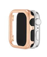 Anne Klein Women's Rose Gold-Tone Alloy Protective Case designed for 44mm Apple Watch