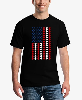 La Pop Art Heart Flag - Men's Word T-Shirt