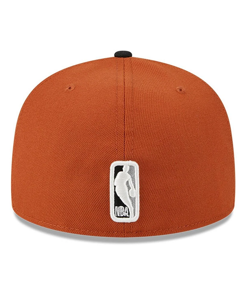 New Era Men's Rust/Black Memphis Grizzlies Two-Tone 59Fifty Fitted Hat
