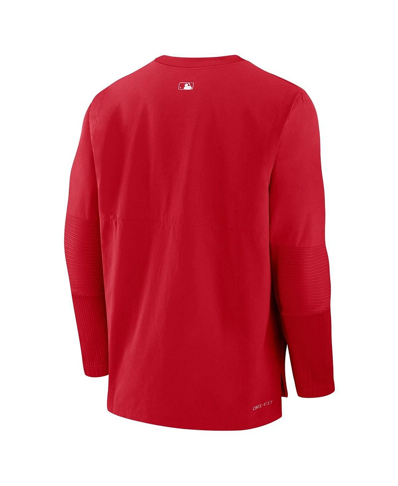 Nike Men's Red Cincinnati Reds Authentic Collection Player Performance Pullover Sweatshirt