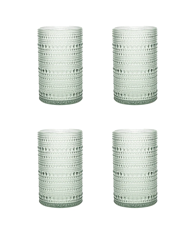 Fortessa Orbetto Outdoor Iced Beverage Glasses 13 Oz, Set of 4