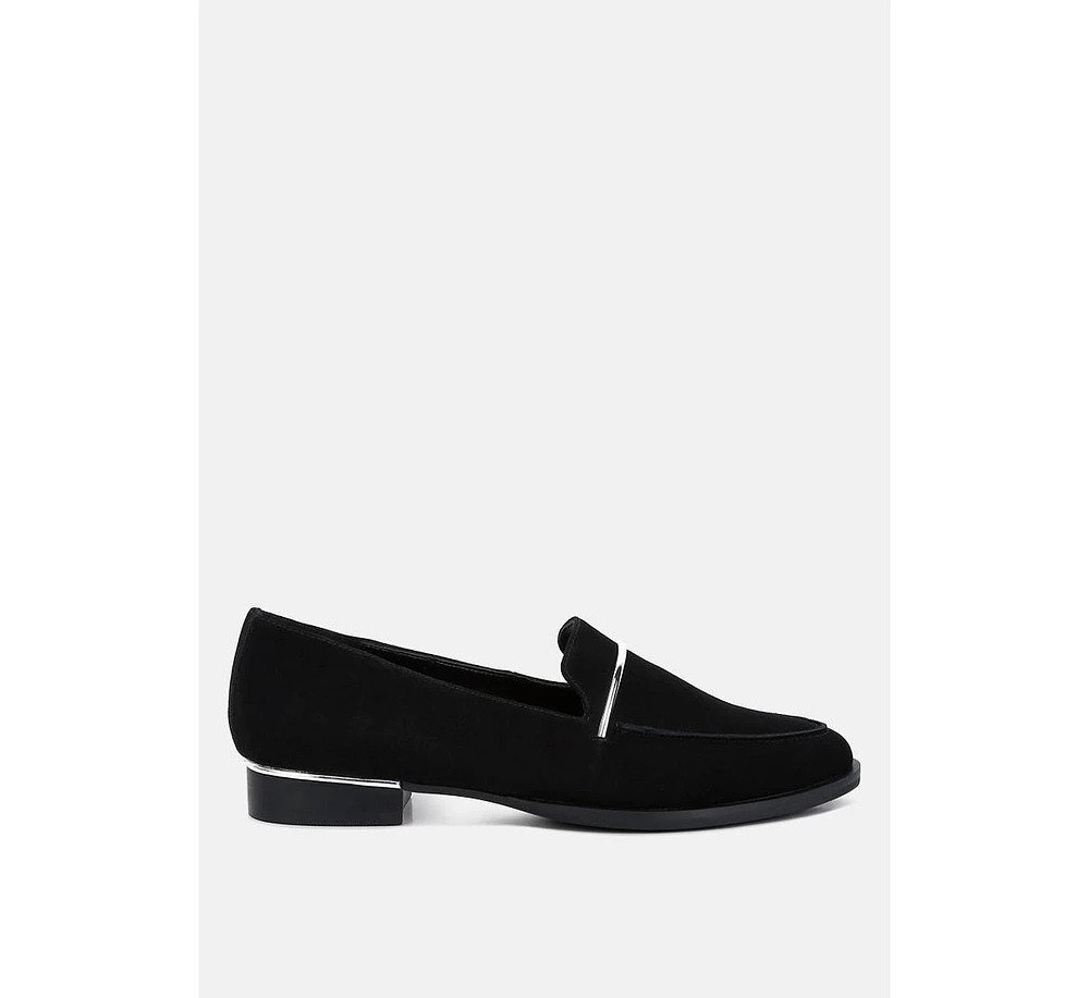Paulina Womens Suede Leather Loafers