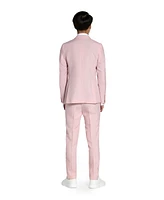 OppoSuits Big Boys Lush Blush 3-Piece Suit Including Blazer, Pants and Clip-On-Tie