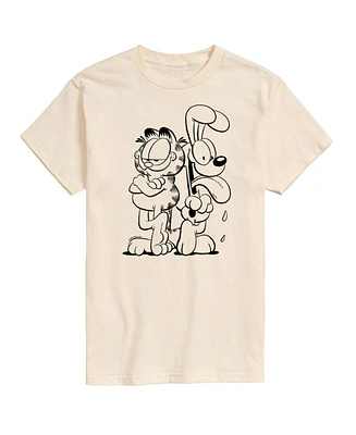 Hybrid Apparel Garfield and Odie Mens Short Sleeve Tee