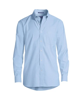 Lands' End Big & Tall Traditional Fit Solid No Iron Supima Oxford Dress Shirt