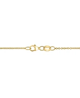 Effy Tsavorite (1/5 ct. t.w.) & Diamond (1/8 ct. t.w.) Evil Eye 18" Pendant Necklace in 14k Gold