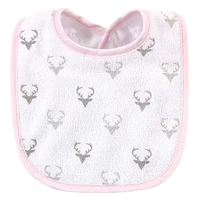Hudson Baby Girls Cotton and Polyester Bibs