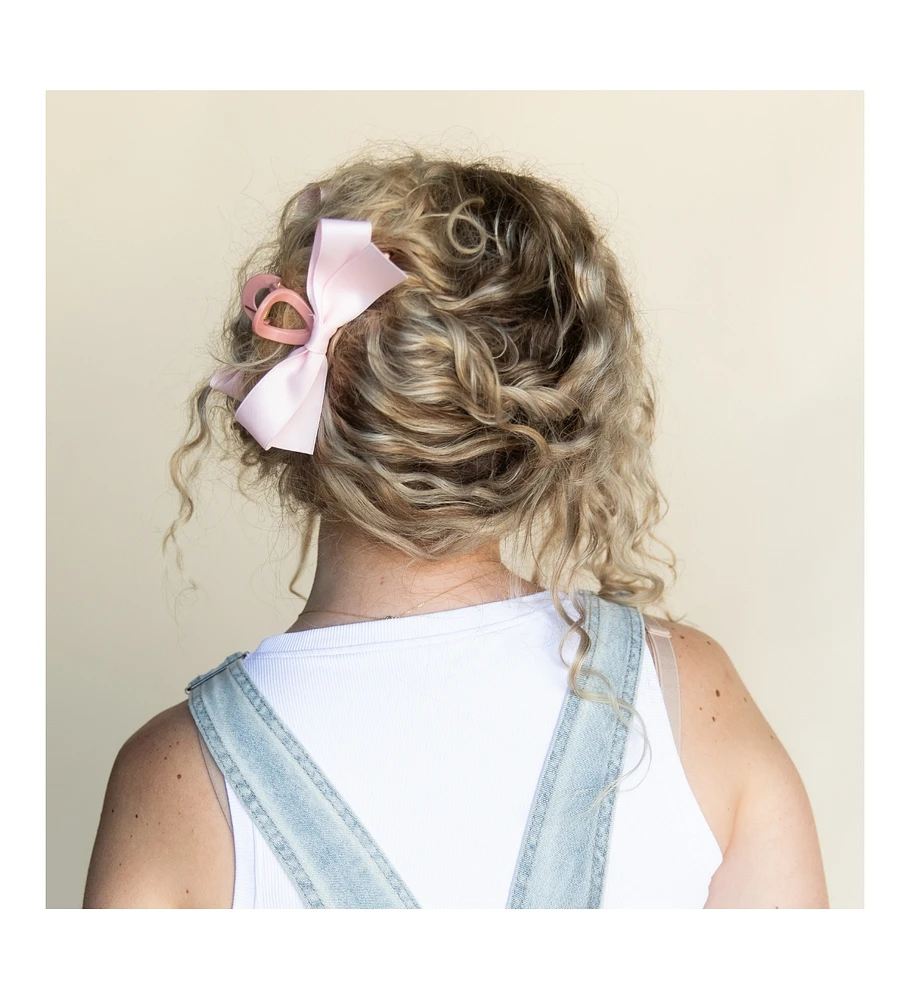 Large Bow Clip - Pink